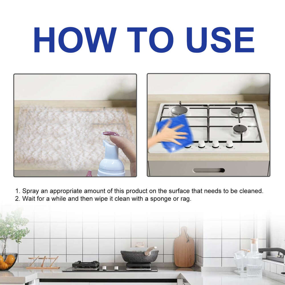 Kitchen Stove Range Hood Stain Remover Heavy Oil Foam Cleaner S260202