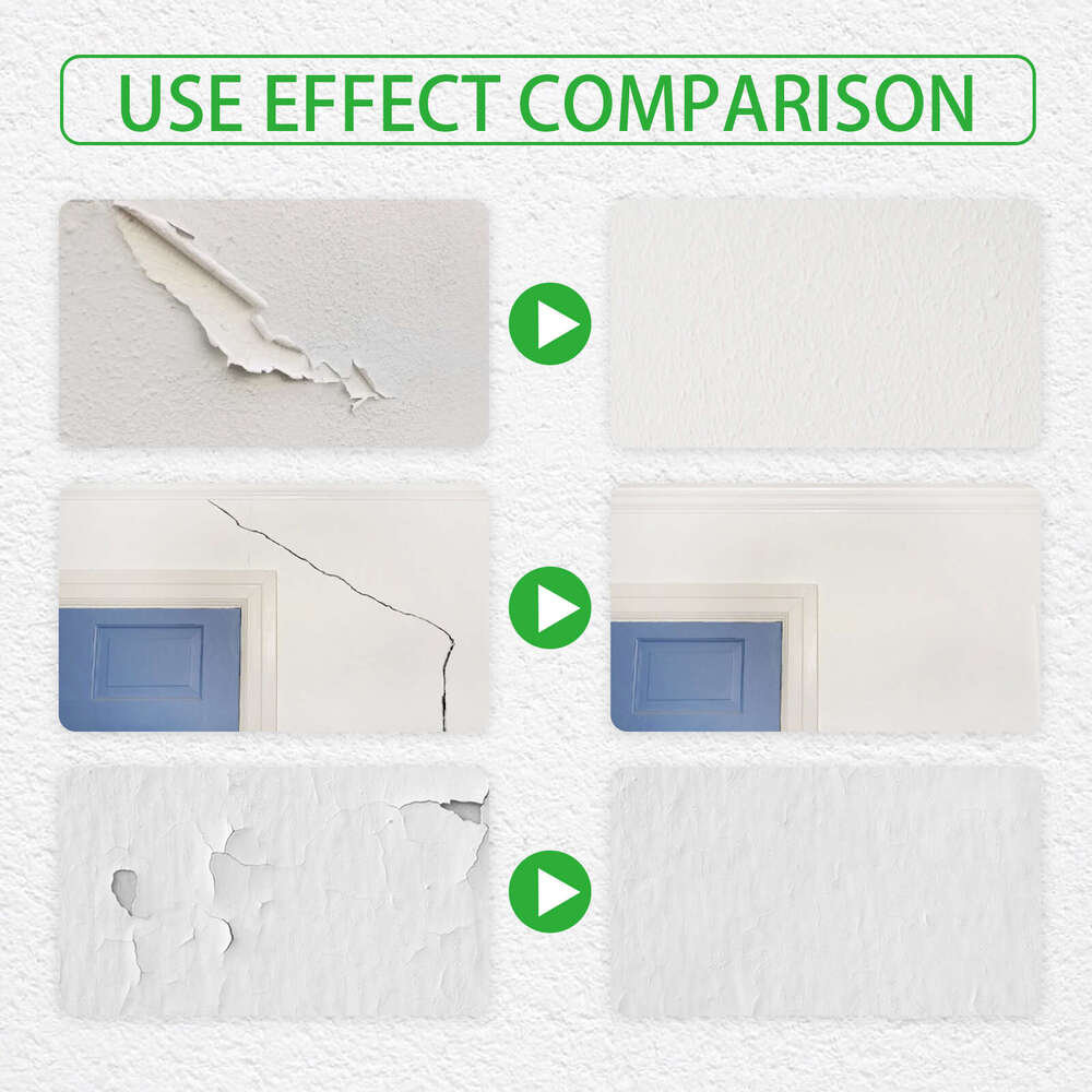 White Wall Surface Repair Roller Brush Moisture-Proof Anti-Detachment Cover Stains Cracks Renovation Paint S260202