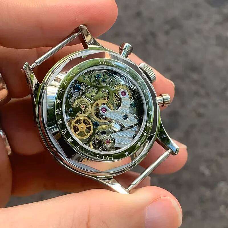 Seagull 1963 International Edition Watch for Men Chronograph Manual Winding Mechanical Watches ST1901 D304 Memorial 26Y0129