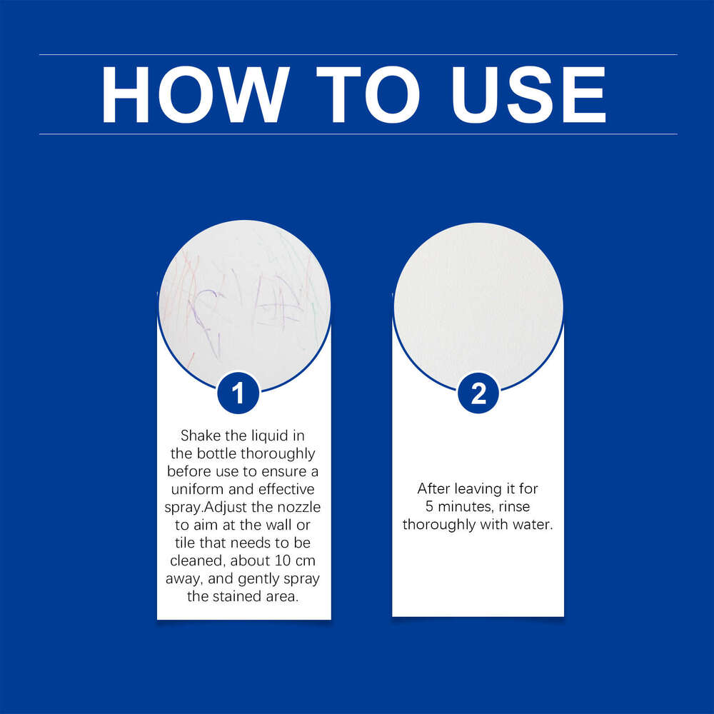 Jakehoe Stain Removal Spray Wall Water Stains Dirt Bathroom Polishing Cleaner S260202