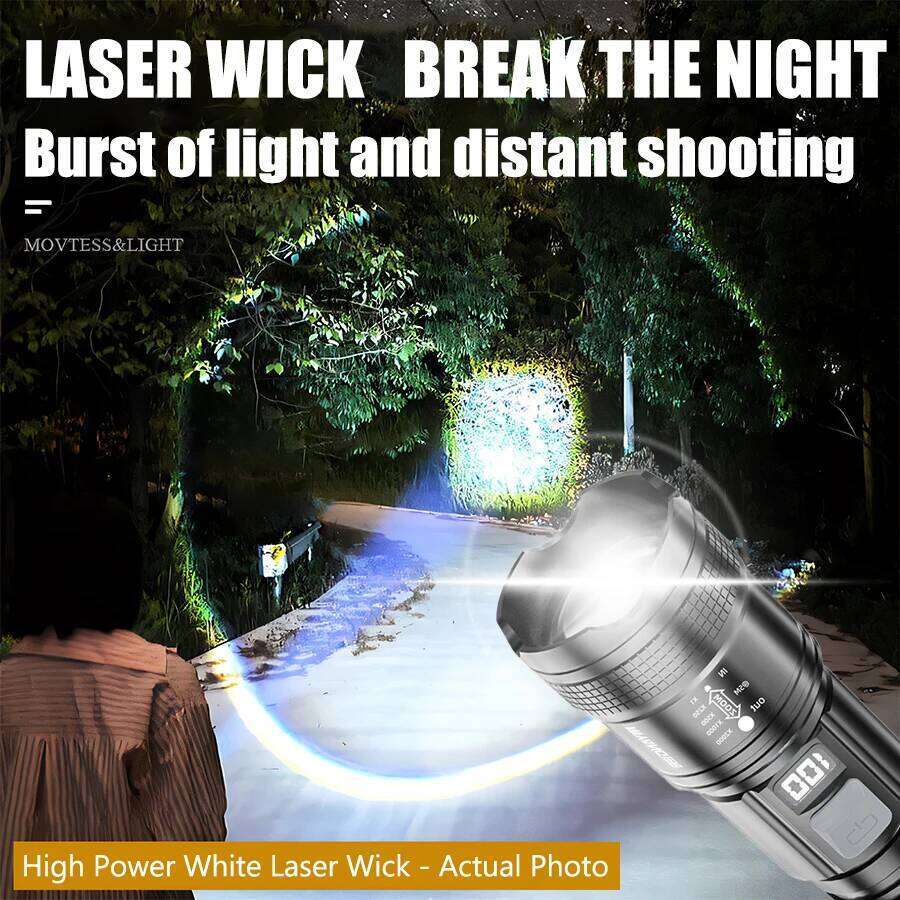 High Strong Power Led Flashlights Tactical Flash Light Torch Ultra Bright Lamp USB Charging Camping Fishing Defensa Zoom Lantern H26013111