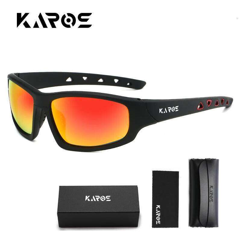 KAROS Polarized Sunglasses Men Outdoor Sports Sun Glasses Fishing Cycling Driving Eyewear Road Bike MTB Goggles UV400 Free Case H260202