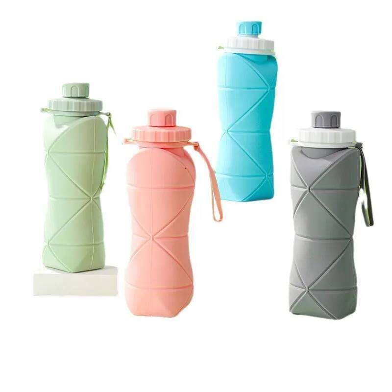 Silicone PP Foldable Water Bottle - Compact for Outdoor/Commute, Leak-Proof & Detachable Z260202