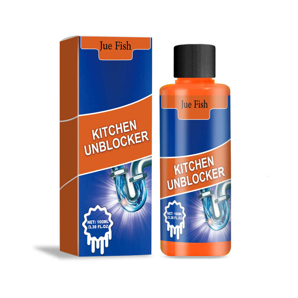 Jue-Fish Powerful Pipe Drain Cleaner for Sink, Kitchen, and Toilet Pipes Fast Unclogging S260202
