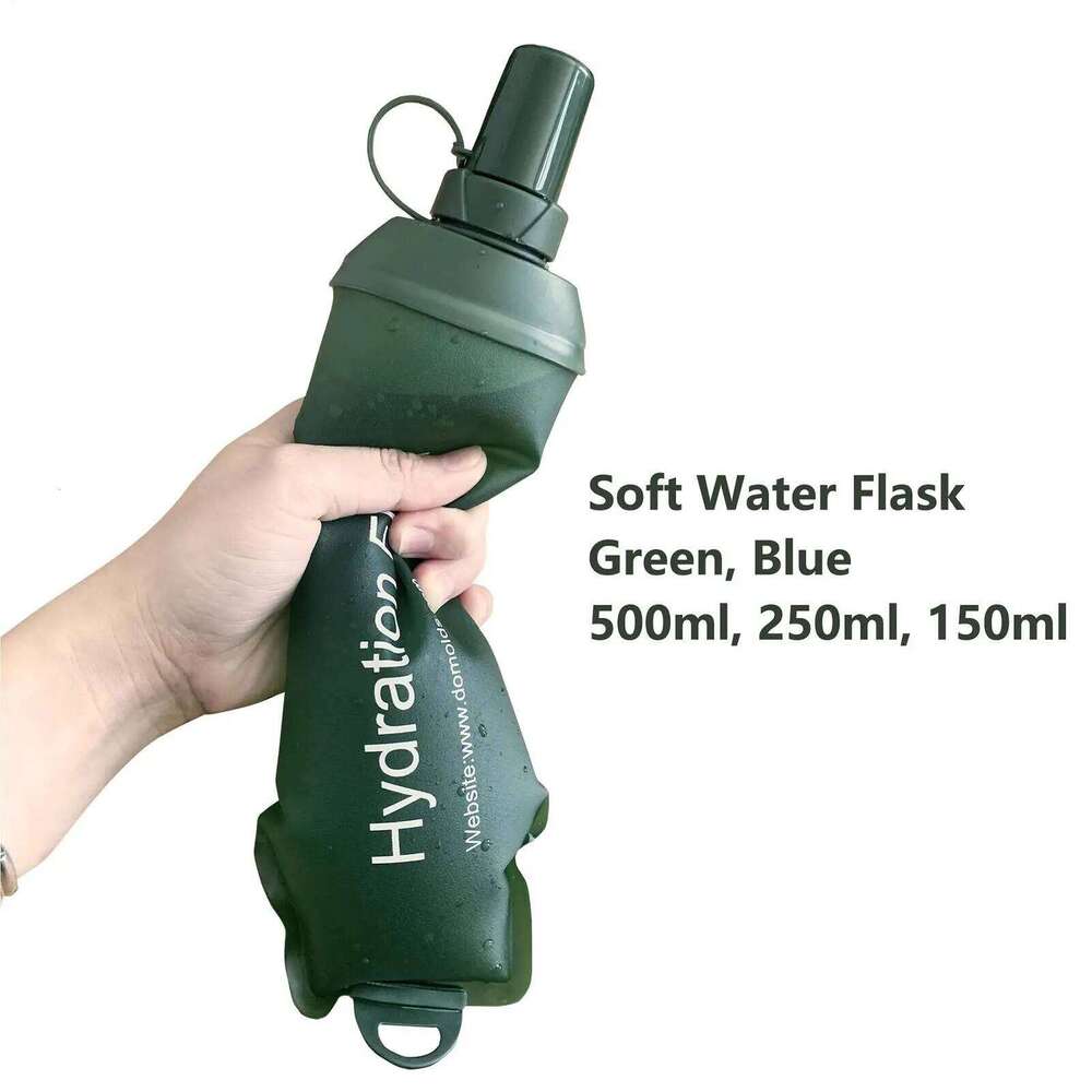 Soft Bottles Food Grade Pouch For Drinking TPU Flexible Flask Leakproof Water Bag for Running Hiking Z260202