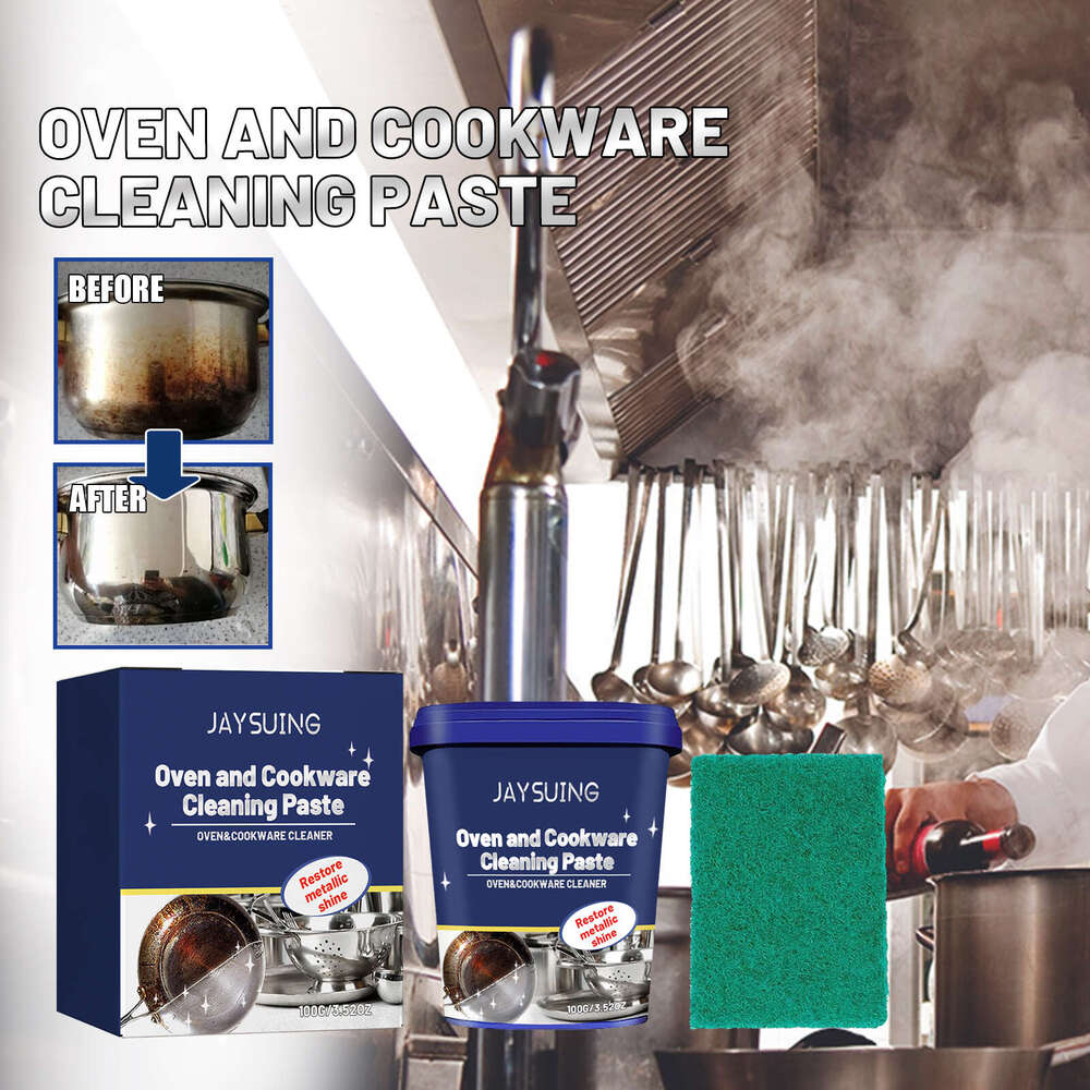 Stainless Steel Kitchen Utensils Cleaning Pot Bottom Black Stains Rust Polishing Descaling Paste S260202