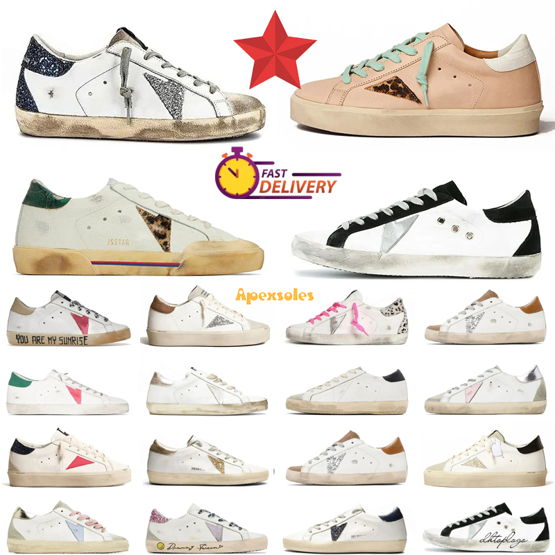 2026 Men Designer Star Sneakers hi Italy Shoes Sneakers Sequin ggdbs Classic White do old dirty Lace Up 1c7
