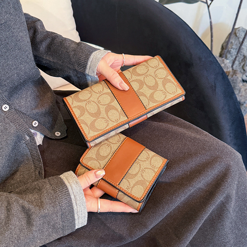 Temperament All Kinds Of Long Purse Women New Senior Sense Foreign Style Change Purse Simple Bag 2026s hot