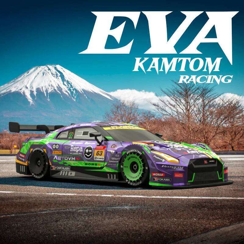 High-Speed Four-Wheel Drive Remote Control Drift Linkage Headlights 2.4G 1:16 PVC Shell Racing Children Toy Car Gift Y260131