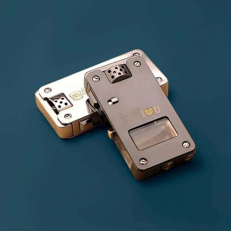 CHIEF 705 upgraded agave transparent chamber lighter, one-click ejection ignition, pump oil control safety lock W260202