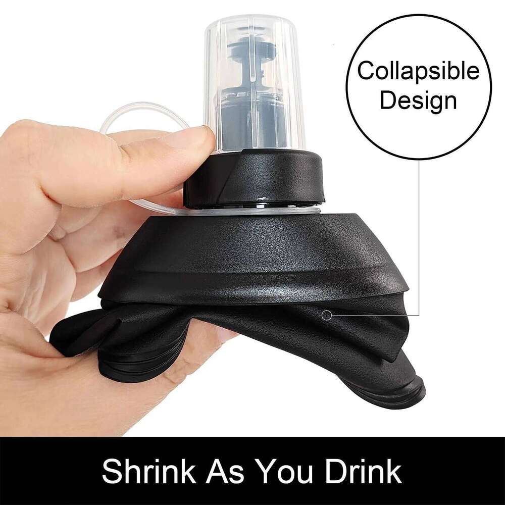 2PC150ml Flask, TPU Collapsible Soft Hydration Pack, Running Vest, Folding Water Bottle for Hiking Cycling Z260202