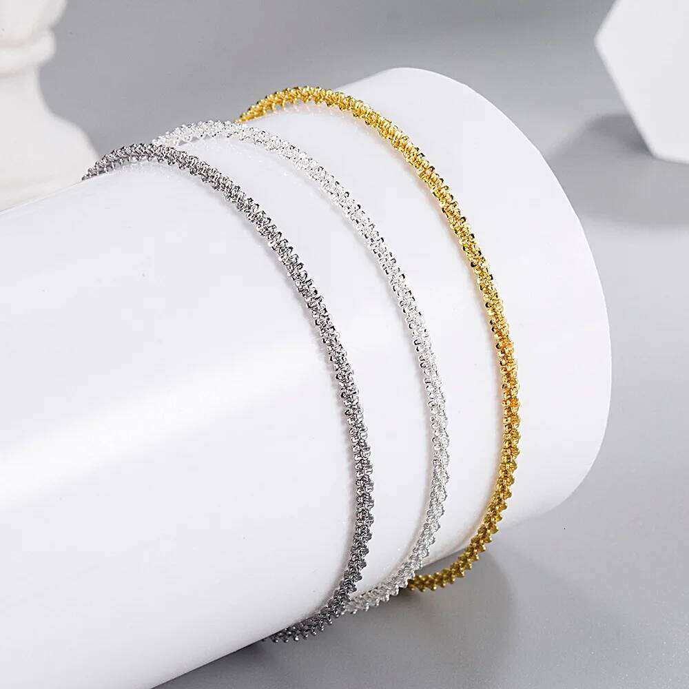 High Quality 925 Sterling Silver Sparkling 18k Gold Bracelet For Woman Wedding Engagement Banquet Party Jewelry Gifts H260202