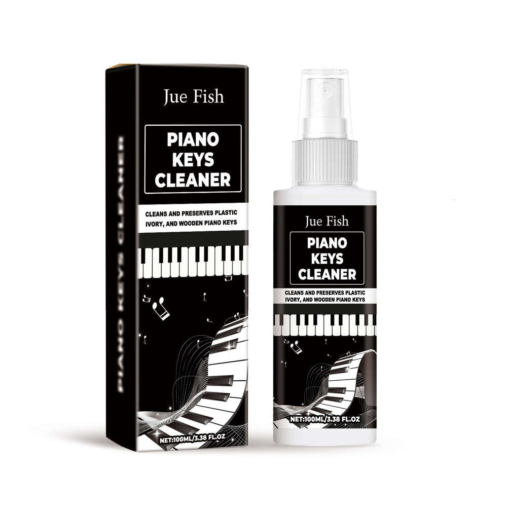 Jue-Fish Piano Cleaner Gentle Protection Multi-Functional Keyboard Spray for Cleaning Key Stains S260202