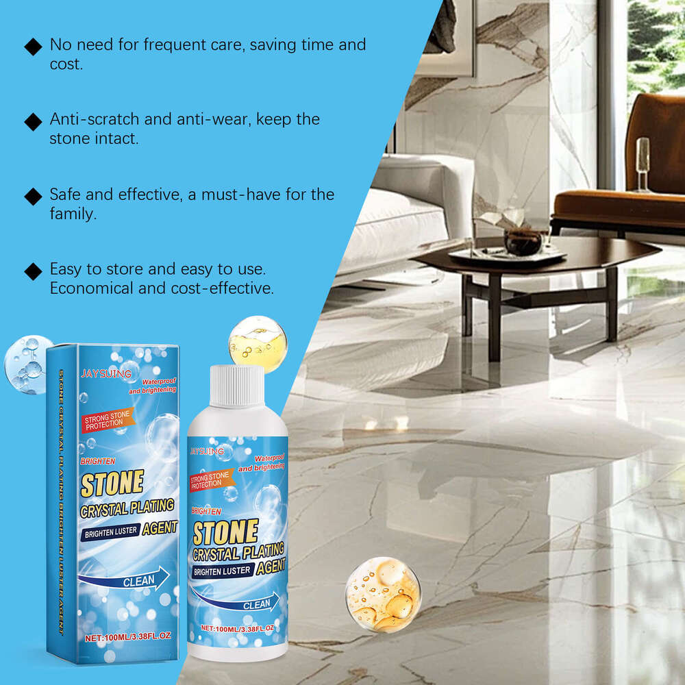 Jaysuing Stone Crystal Coating Agent Kitchen Quartz Tile Countertop Scratch Repair Cleaner Stain Brightener S260202
