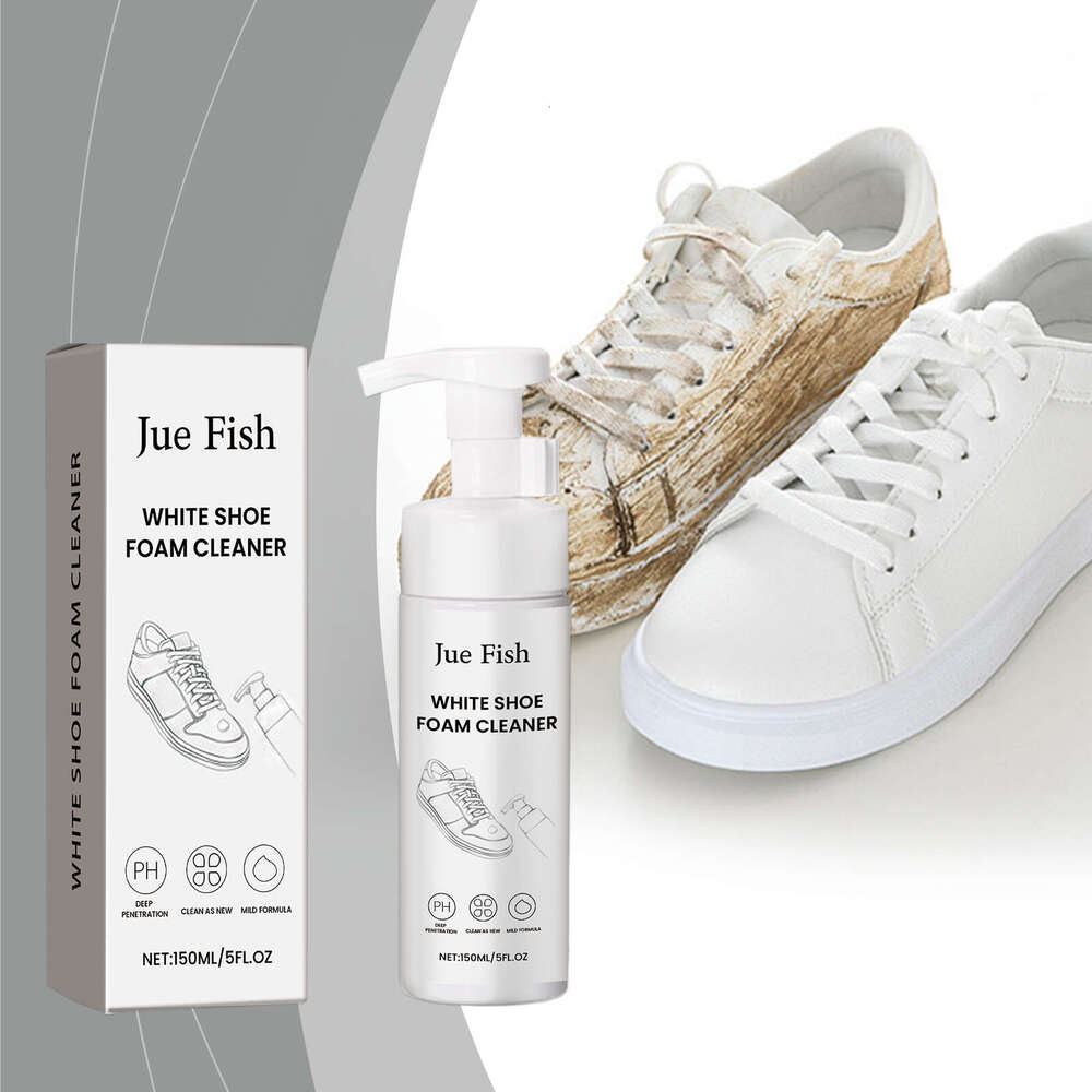 Jue-Fish White Stain Removal Whitening Multi-Functional Shoe Foam Cleaner S260202