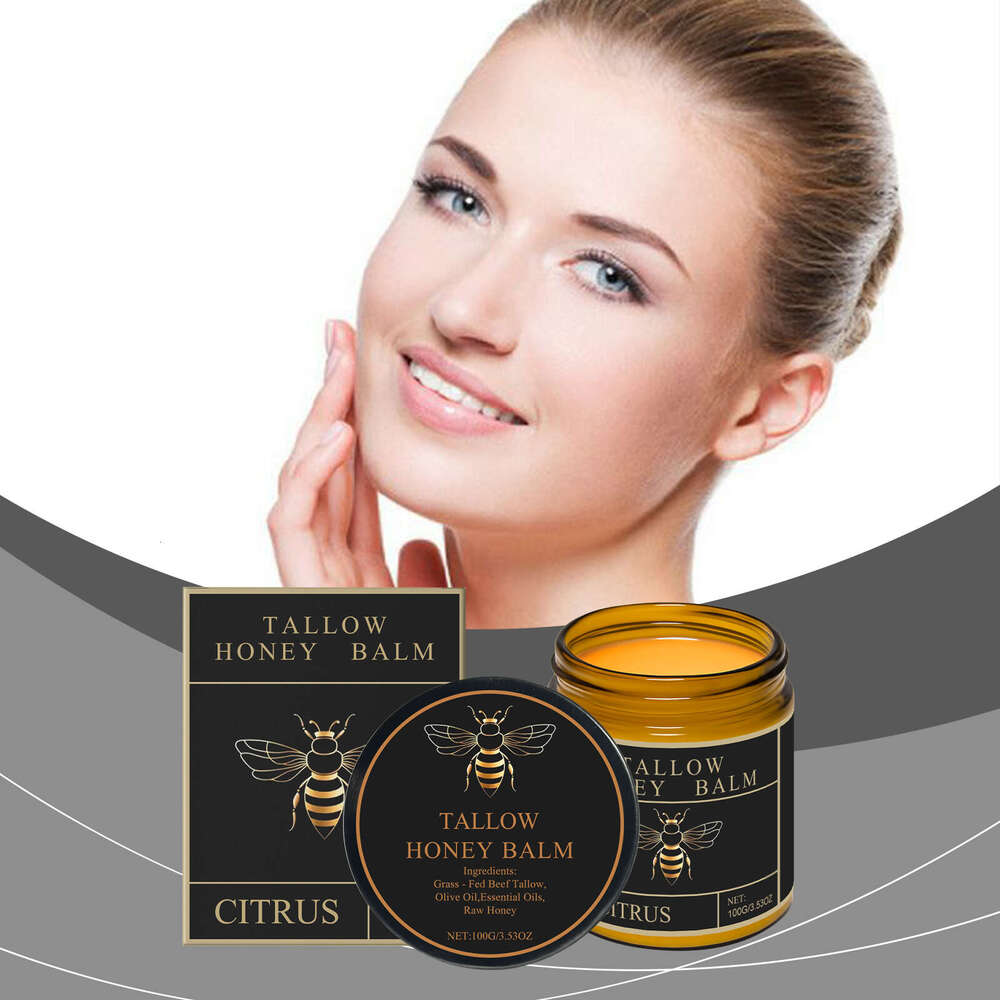 AMZ Honey Beef Fat Nourishing Facial Daily Gentle Care Skin Hydrating Citrus Flavor Moisturizing Cream S260131