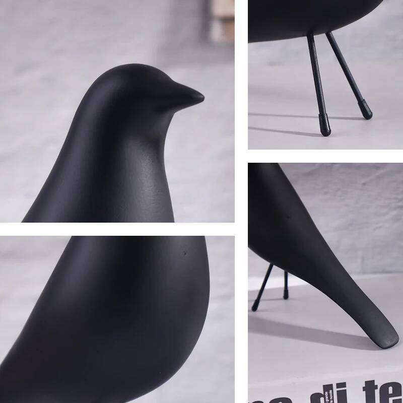 Nordic Style Minimalist Bird Sculpture, Office, Living Room, Bedroom Decoration Ornament, Resin Craft Artwork. Y260202