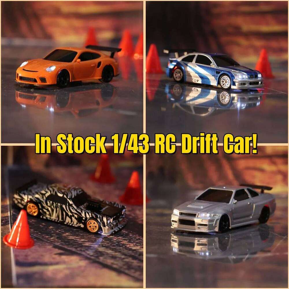 US Stock RC Drift Car 1/43 RTR Race 4WD Gyro Four-wheel Drive Radio Control High Speed 2.4G Racing Drifting Cars Toy Model Y260131