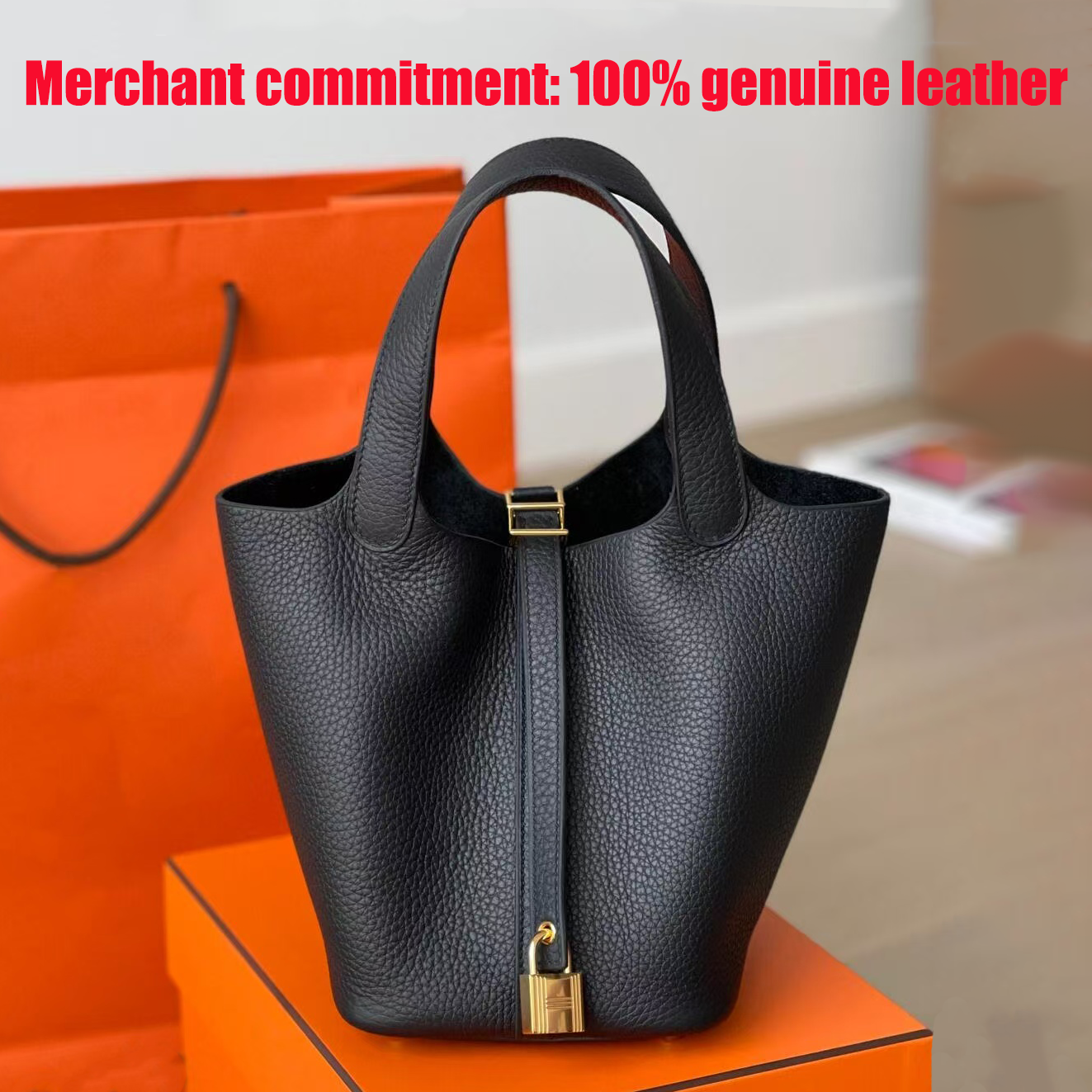 Top quality handbags Designer bags Luxury bag Womens picotins 18 22 26cm bucket bag With lock key Genuine leather Shoulder Bag Clutch fashion crossbody tote bag