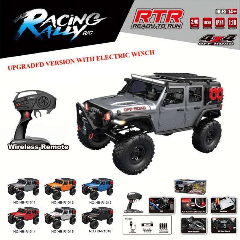 Upgraded R1011/R1012/R1013/R1014/R1015/R1016 Remote Climbing Off Road Vehicle 1:10 Professional Rc 4wd Car Model Boy Toys Gift Y260131