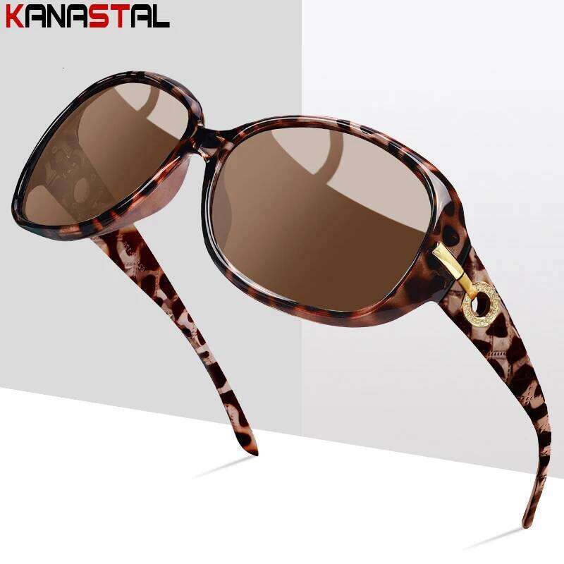 Women Polarized Sunglasses UV400 Fashion Big Sun Glasses PC Polygon Eyeglasses Frame Party Beach Travel Anti Glare Shade Eyewear H260202