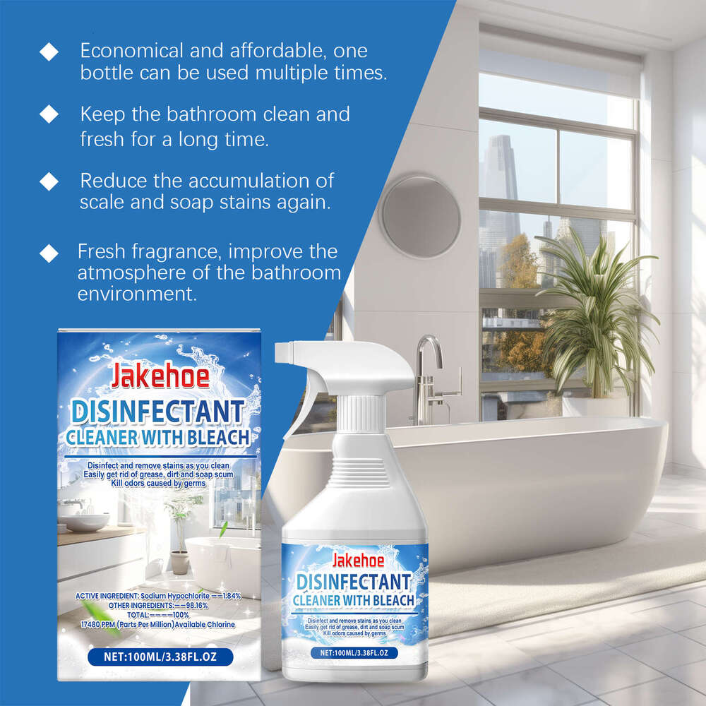 JAKEHOE Bathroom Cleaning Spray Stain and Scale for Bathtub Multi-Purpose Cleaner S260202