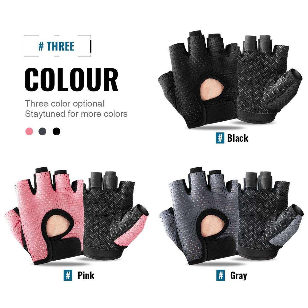 Gym Fitness Women Breathable Quick-Drying Half Finger Anti-Slip Outdoor Sport Cycling Weight Lifting Yoga Gloves XJ260202