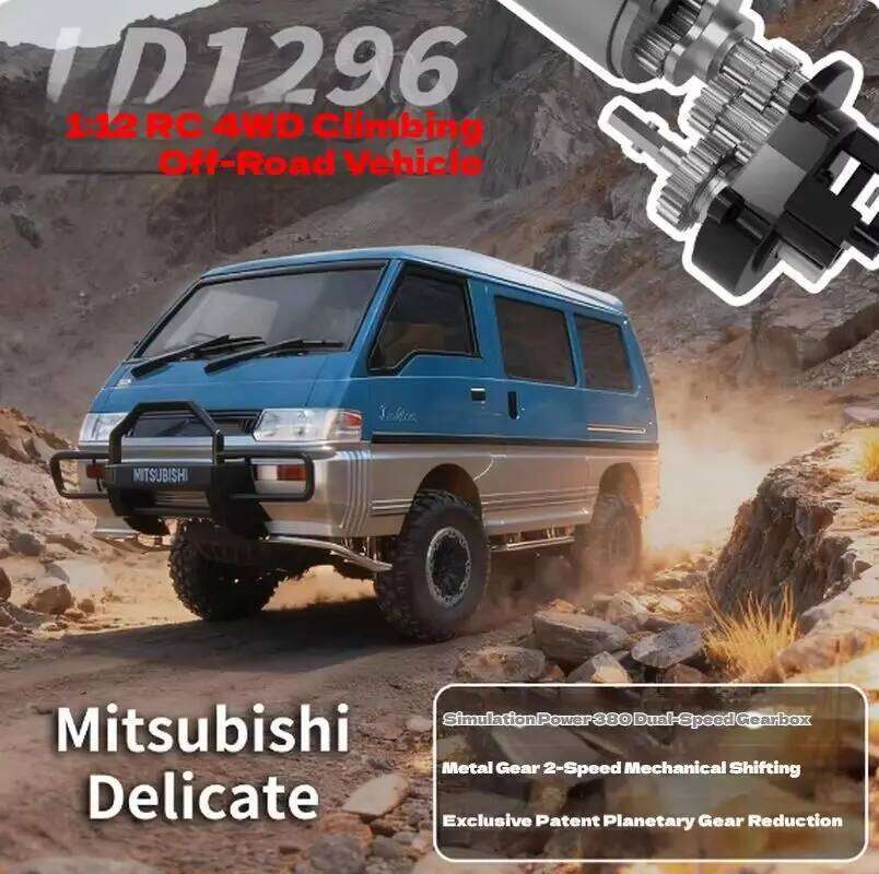 New 1:12 LDRC LD1296 Off Road Rc Car Full Proportion 2speed Transmission Metal Gearbox Motor Esc Servo Led Light Boys Gifts Y260131