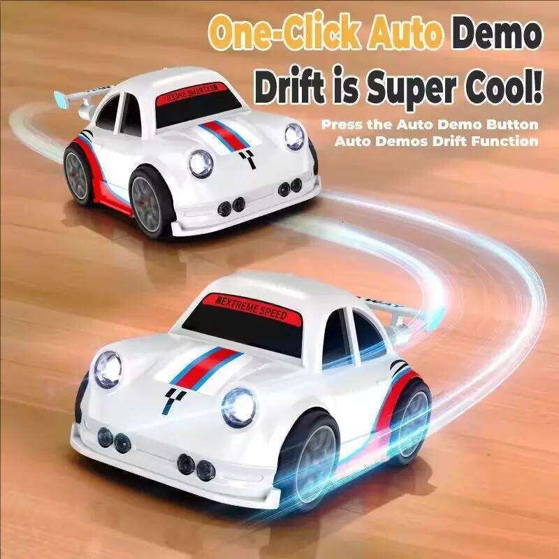 Smart 1:64 2.4G Mini RC Drift Car with Lights & Sound Multi-Function Remote Control Vehichles Indoor Outdoor Toys Gifts Y260131