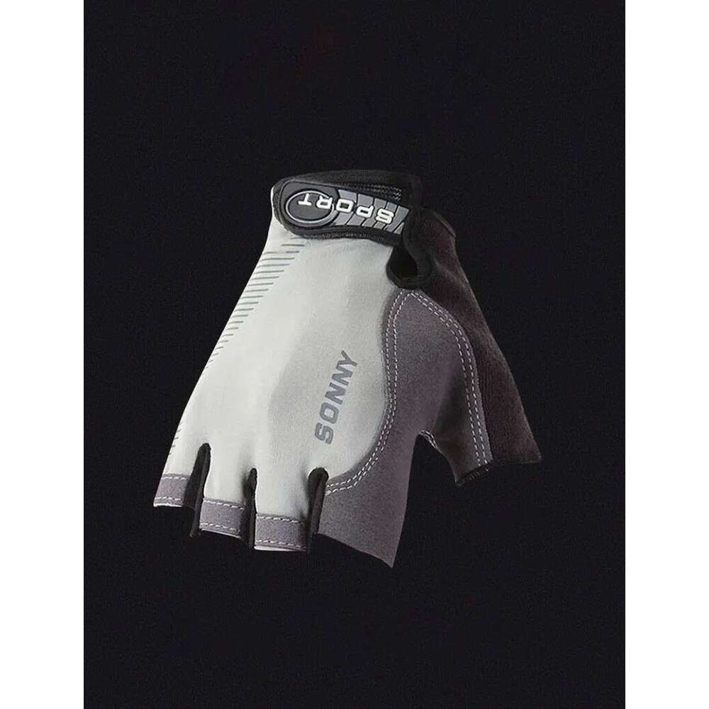 1Pair Half Finger Cycling Anti-slip Anti-sweat Gel Bicycle Riding Glove Shock Proof Road Mountain Bike Gloves for Men XJ260202