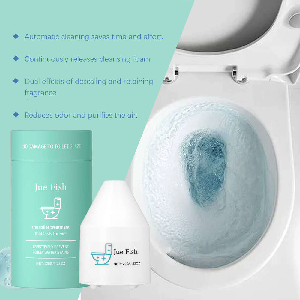 JUE FISH Toilet Cleaner Water Tank Dispensing Type Automatic Release Clean Foam Fresh Deodorize Cleaning S260202