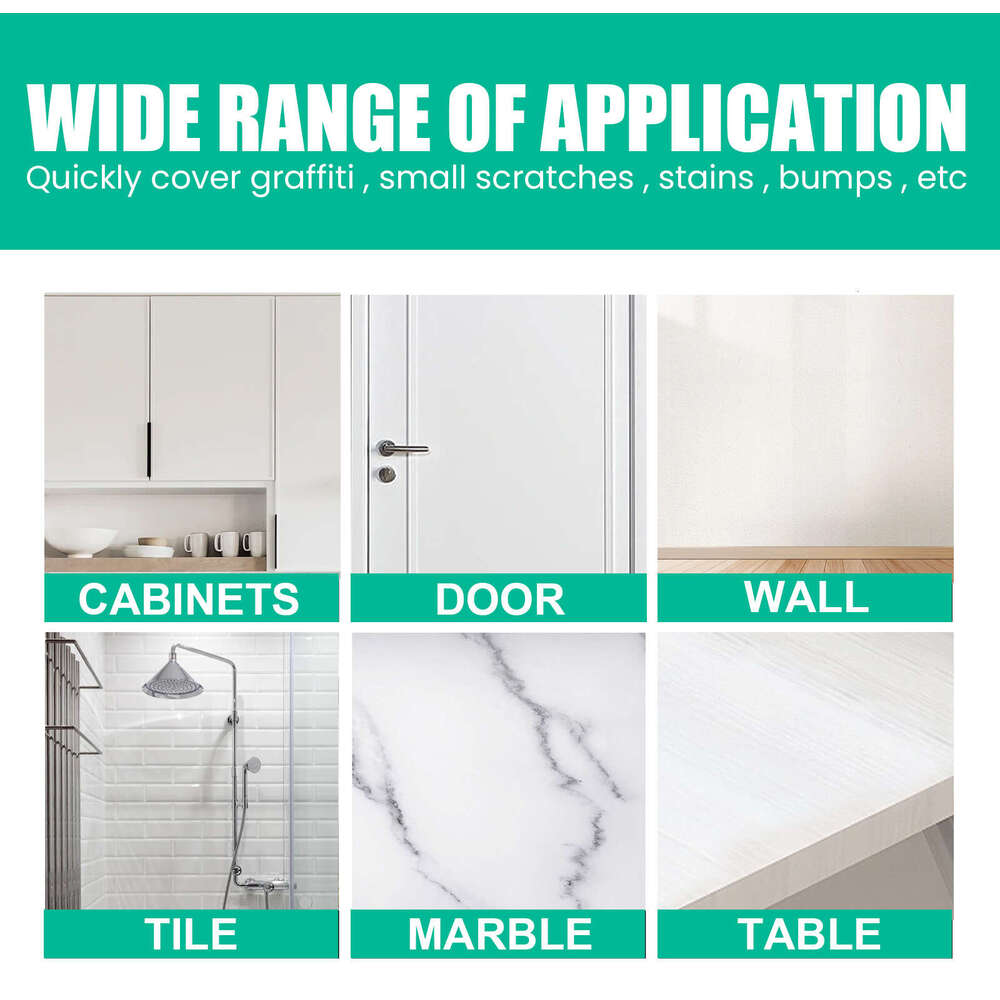 Multi-Surface Touch-Up Graffiti Cover Wall Mold Repair Crack Refurbishment Paint S260202