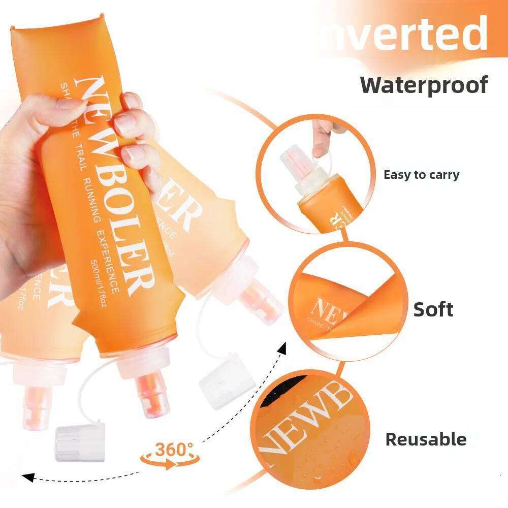 Series Soft Hydrator - Food-Grade TPU, Leak-Proof & Easy to Clean. Your Go-To Folding Bottle for Hiking, Fitness Z260202