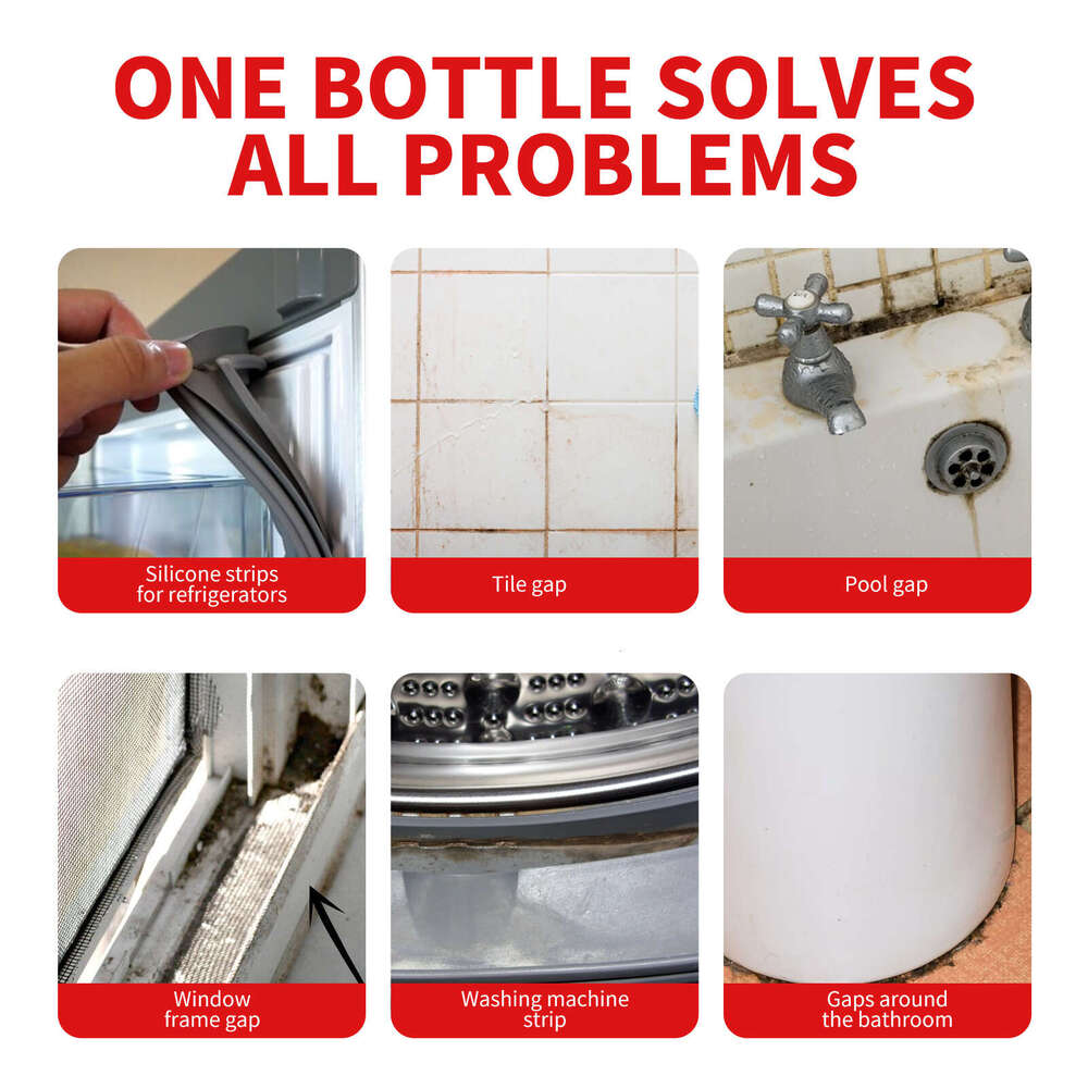 Gel Multi-Purpose Mildew Remover for Wall Tiles, Gap, Refrigerator, Washing Machine Gasket Cleaner S260202