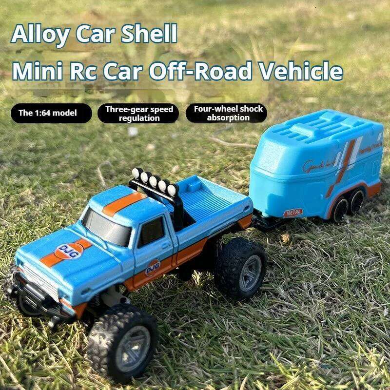 1/64 Mini RC 4WD Off-Road Climbing Alloy Shell Vehicl 2.4GHz Simulation Lighting Remote Control Car Model Toy Boys Gifts Y260131