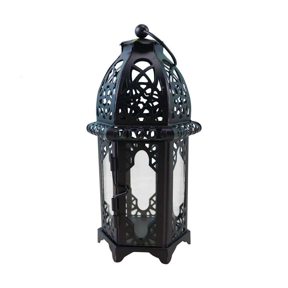 Antique Moroccan Style Lantern Hollow Candle Holder Stand Wedding Romantic Decor Y260131