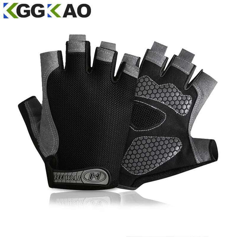 Weightlifti Gym Fitness Training Fingerless Men Women Bodybuilding Exercise Sports Gloves Cycling Anti Slip Breathable XJ260202