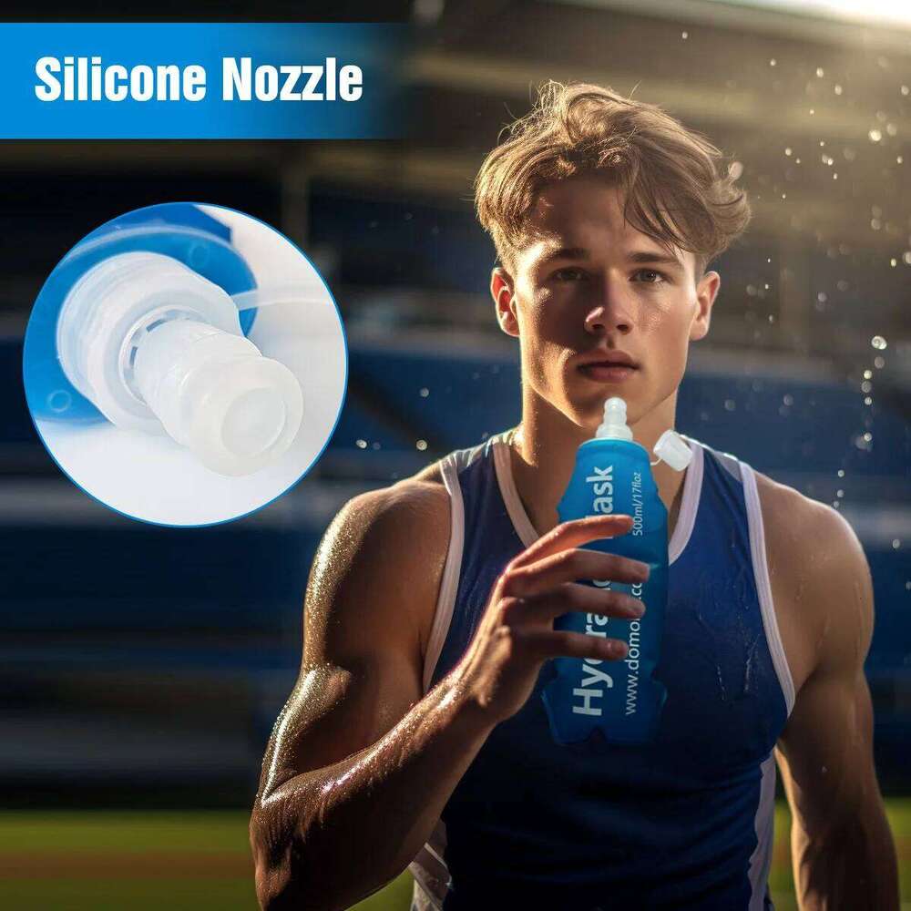 150ML 250ML 500ML Soft Flasks TPU for Trail Running Marathon Hiking Camping Runner Water Bottle Z260202