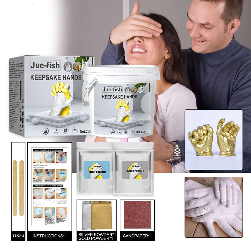Fish 3D Stereo Hand Model Cloning Powder Children's Souvenirs Mother's Gifts Valentine's Day Anniversary S260202