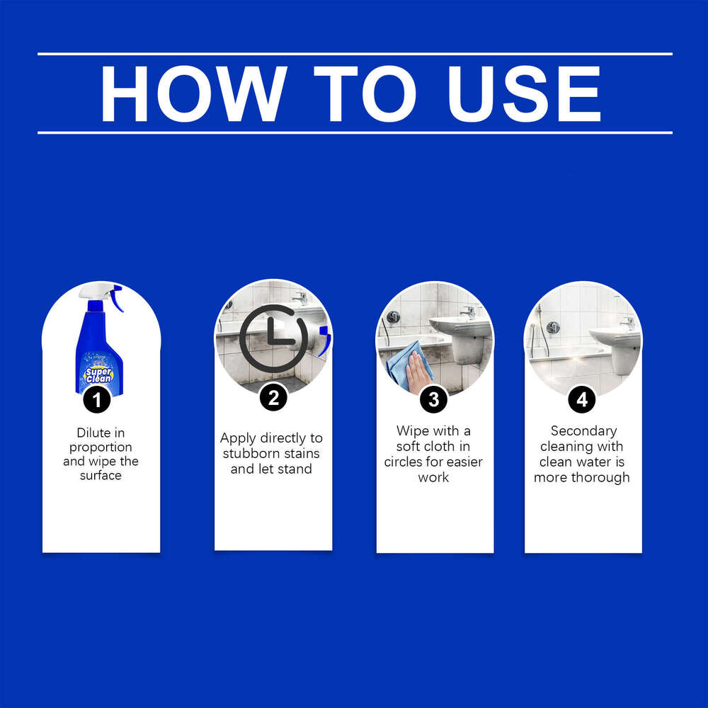 JAYSUING Cleaner Tile Floor Kitchen Multi-Purpose Household Cleaning Stain Remover Descaler S260202