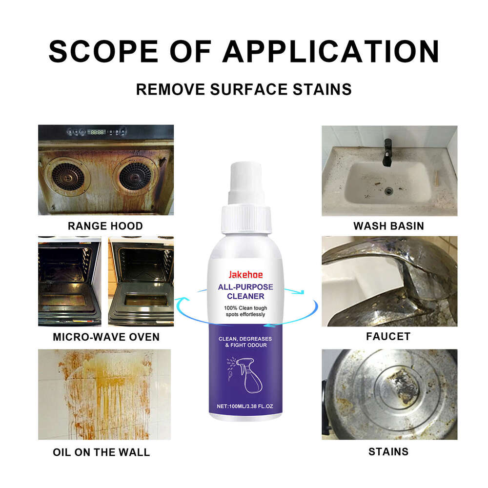 Multi-Purpose and Kitchen Dust Heavy Oil Stain Cleaning Rust Remover Spray S260202