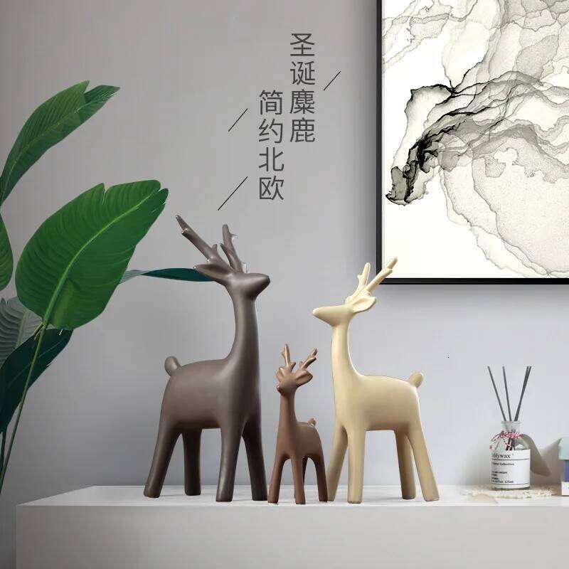 Decoration home modern luxury high-end European ceramic crafts decoration living room porch TV wine cabinet Y260202