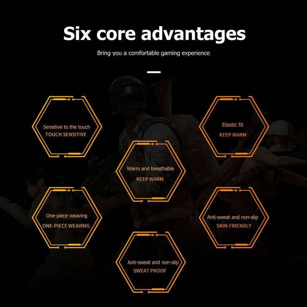 Breathable Sweatproof Knit Thermal Unisex Anti Slip Touch Screen Motorcycle Gloves Sports Full Finger XJ260202