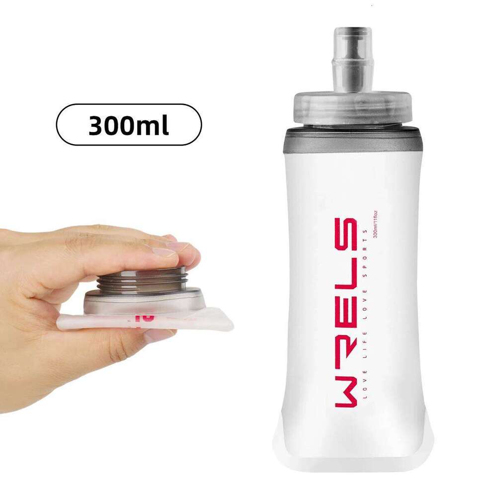 WRELS Sport Soft Flask Folding 500ml TPU BPA Free Running Hydration Marathon Foldable Silicone Water Bottle Frostin Z260202