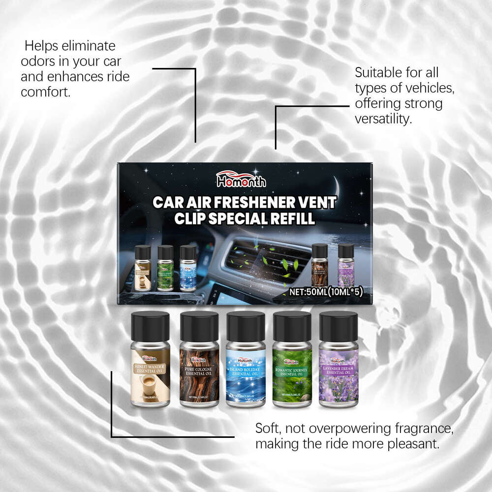 HOMONTH Set Elegant Fragrance Daily Natural Long-lasting Freshness Car Interior Air Freshener S260202