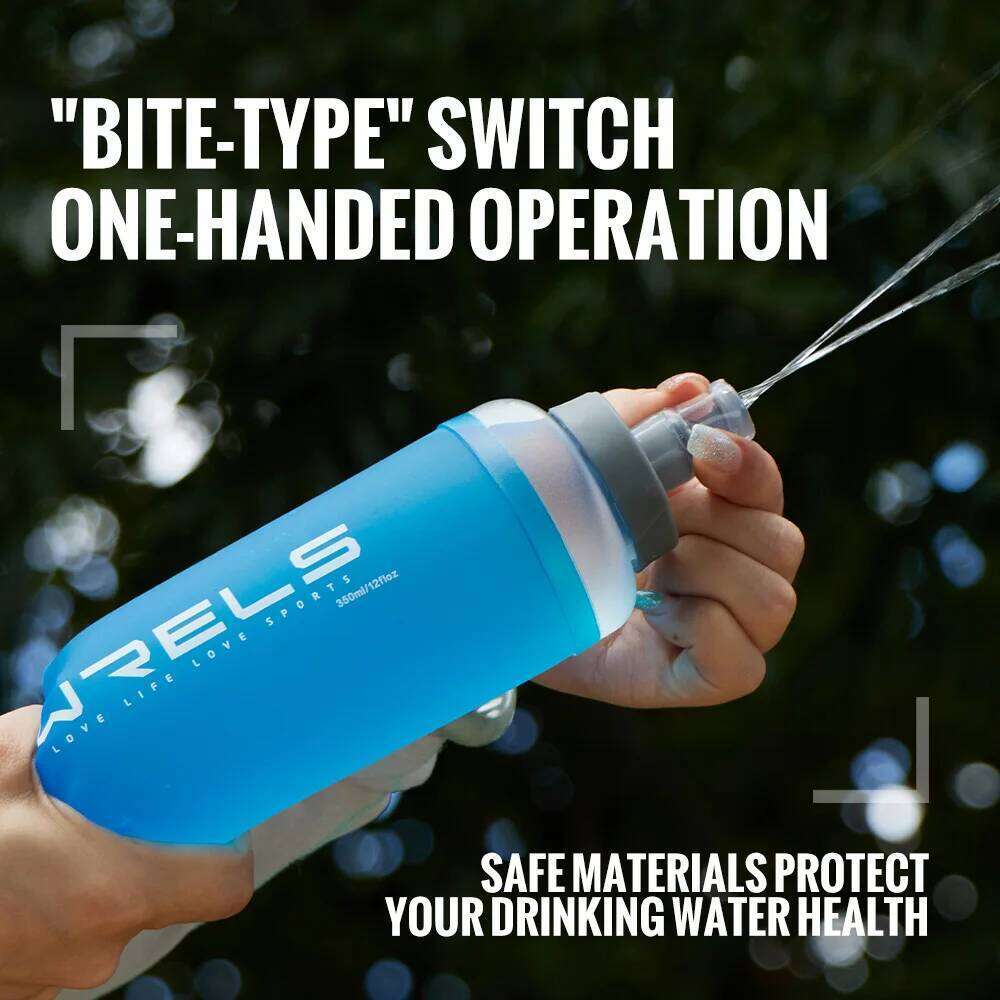 WRELS Soft Flask Folding Collapsible Bottle TPU BPA-Free for Running Hydration Bottles Water Bag Sports Flasks Z260202