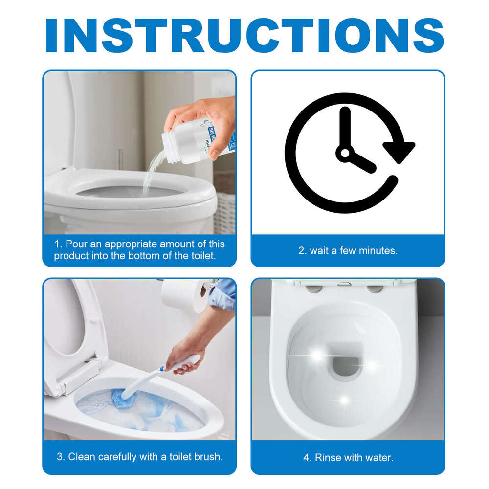 Jue-Fish Active Oxygen Bathroom Descaling Cleaner Household Toilet Cleaning Agent S260202