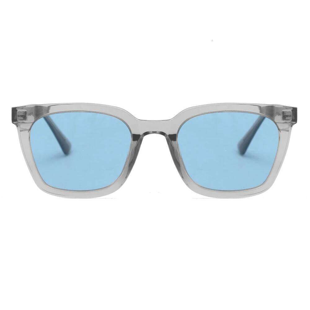 Peekaboo blue black square frame sunglasses men polarized high quality korean TR90 fashion sun glasses for women acetate uv400 H260202