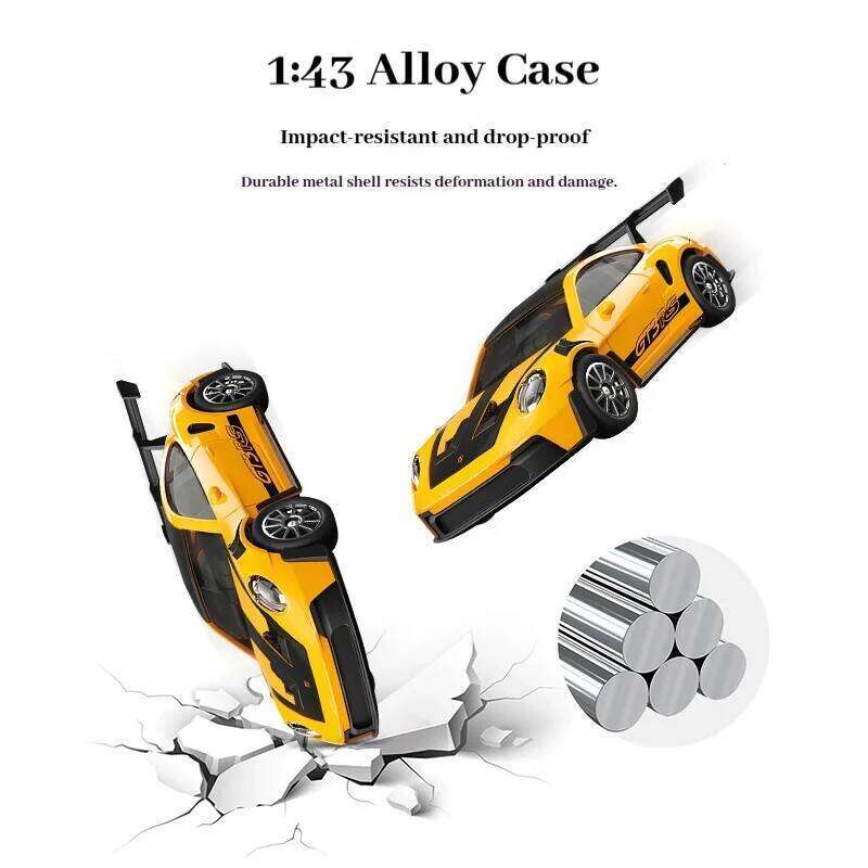 Hongxing model 1:43 full scale RC four-wheel drive drift remote control car GTR mini racing toy desktop gift for men Y260131