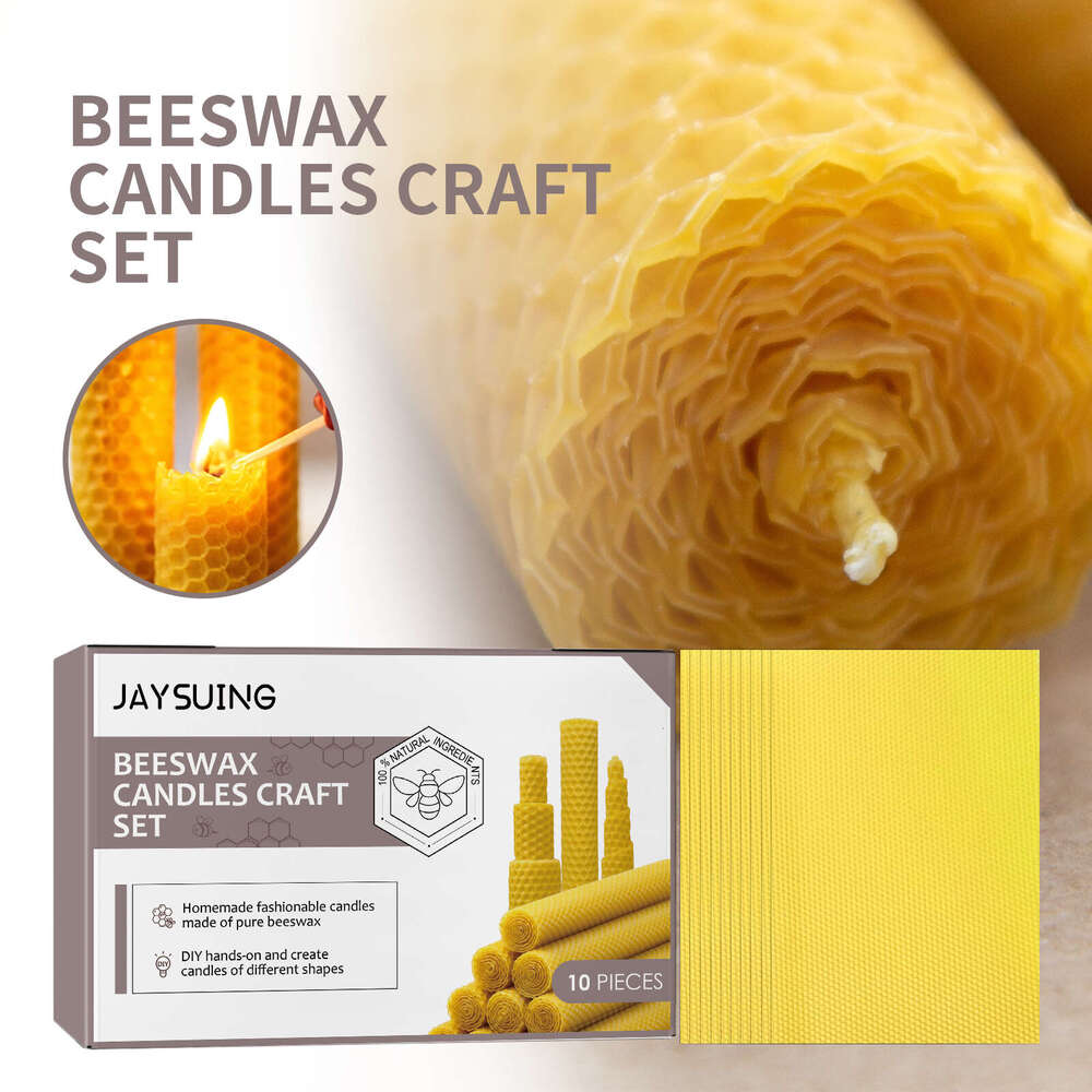 Christmas Atmosphere Creative Honeycomb Candle Pure Beeswax Roll Wax Sheets Raw Materials S260202